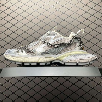 Balenciaga 3XL 10th Generation Vintage Dad Sneakers with Thick Metal Chain Ornament Shoes